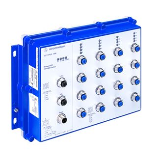 Managed IP67 Switch, 16 ports, supply voltage 24 VDC, Software L2P