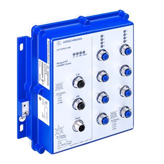 Managed IP67 Switch, 8 ports, supply voltage 24 VDC, Software L2P